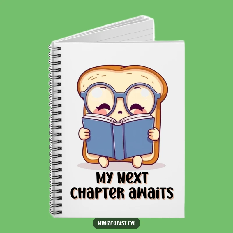 Funny Bookish Toast Notebook - Smart Ideas Reader Gift!