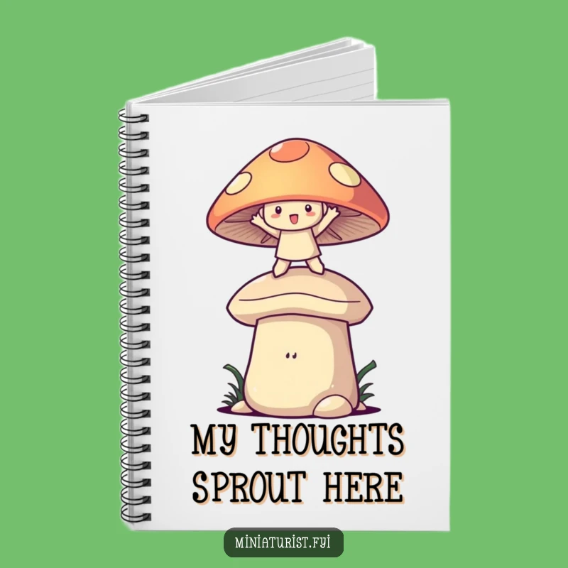 Funny Mushroom Balance Notebook: Jot Down Ideas with Whimsy, Perfect Funny Gift