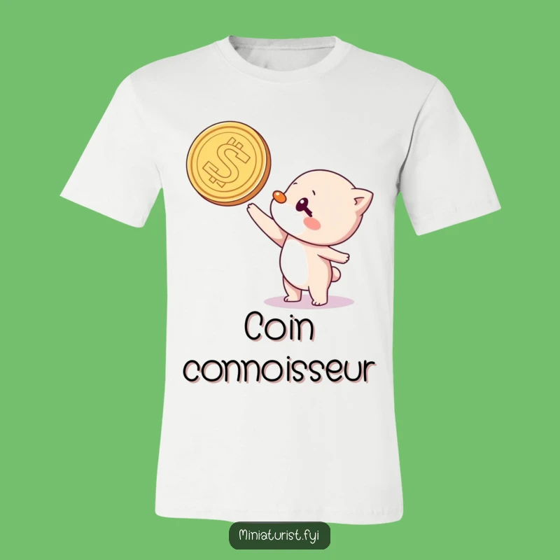 Funny Coin Balancing Character T-Shirt: A Hilarious Tee for Everyday Fun