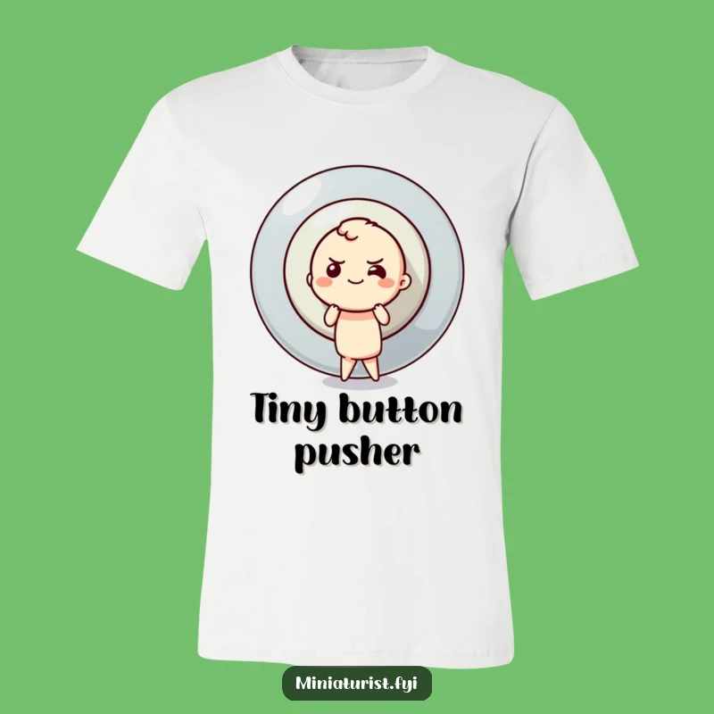 Funny Button Pusher T-Shirt: Determined Spirit, Epic Challenge, Perfect Funny Gift