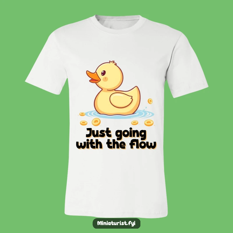 Funny Rubber Ducky Cereal Flake T-Shirt: Wear Your Morning Madness