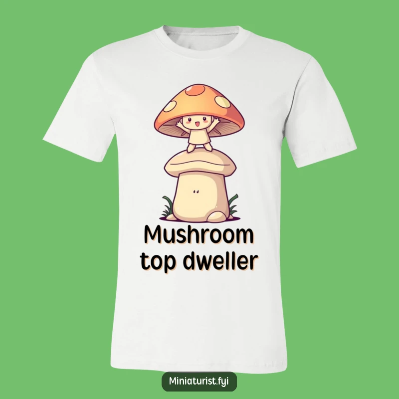 Funny Mushroom Balance T-Shirt: Playful Adventure, Perfect Funny Gift