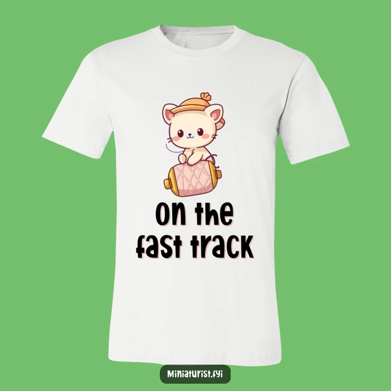 Funny Thread Rider T-Shirt: Cute Animal Adventure Tee