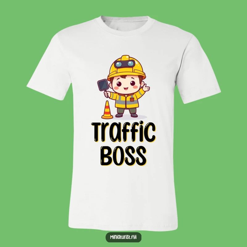 Funny Tiny Traffic Director T-Shirt: Command Your Style