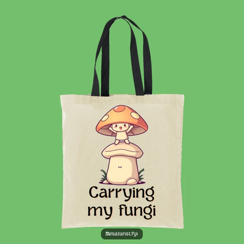Funny Mushroom Balance Tote Bag: Carry Your Fun, Perfect Funny Gift