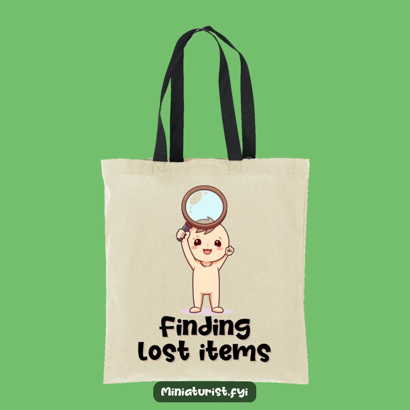 Funny Tiny Investigator Tote Bag: Carry Discoveries, Ideal Gift for Shoppers