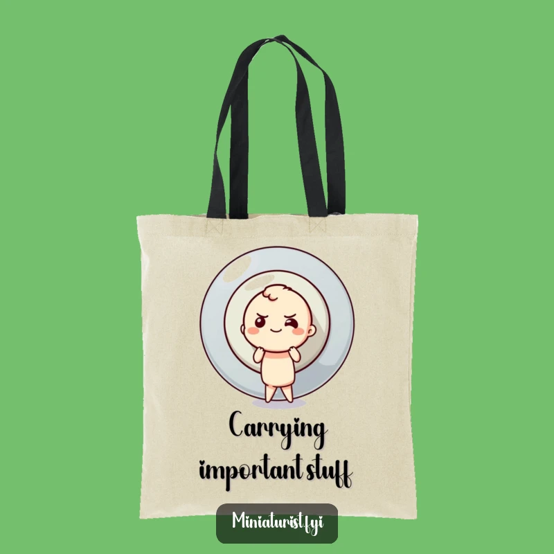 Funny Button Pusher Tote Bag: Carry Your Ambition, Perfect Funny Gift